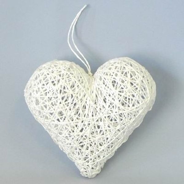 Srdíčko závěs papír kov glitter